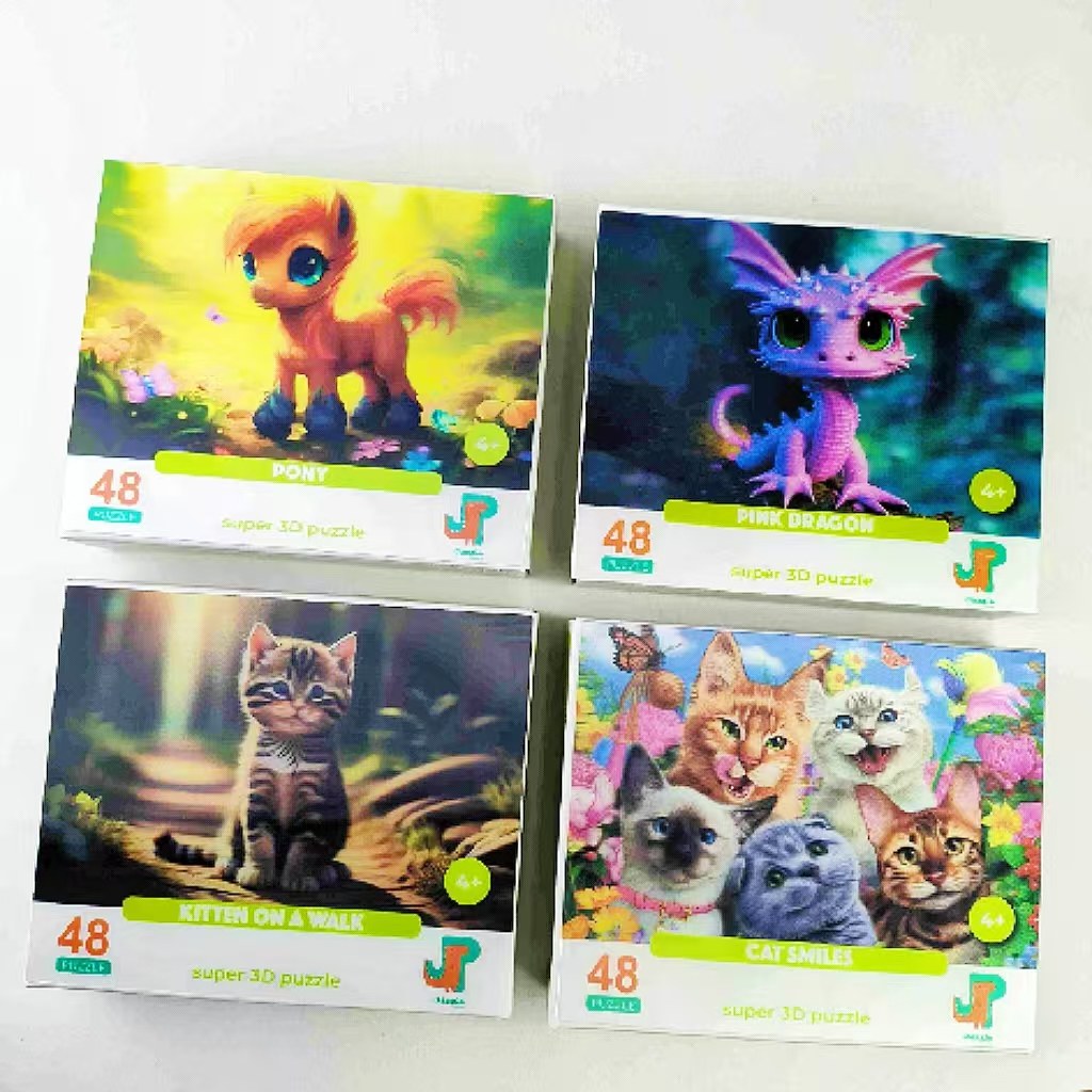 Puzzle raster animaux 48 pièces