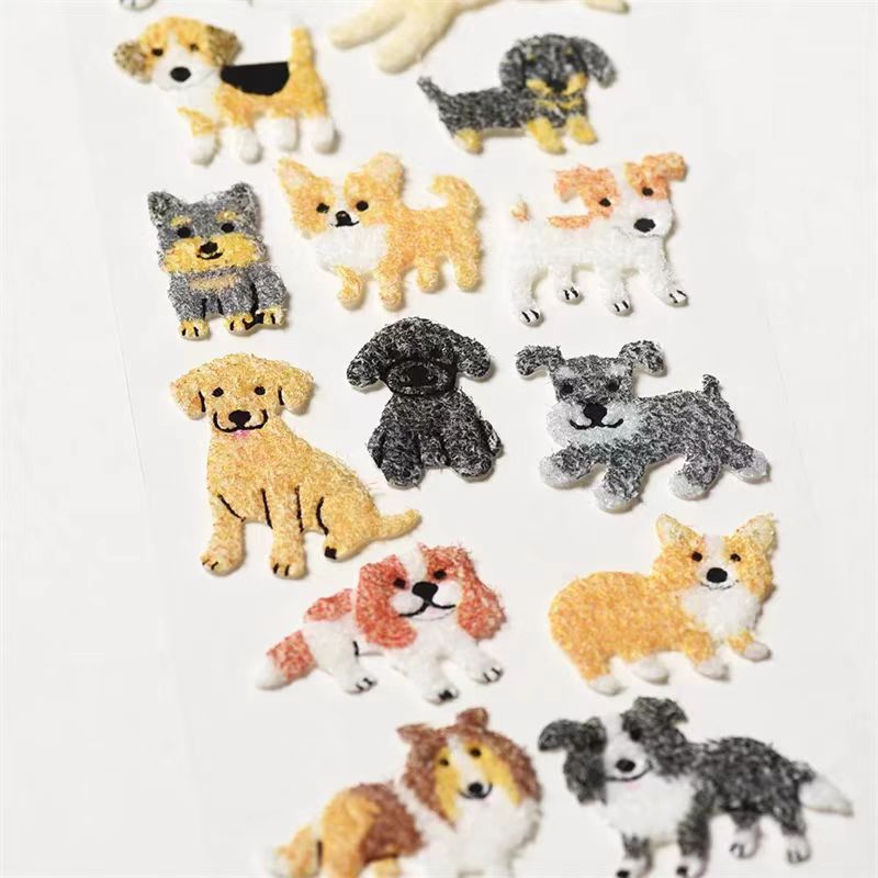 Autocollant animal affluant