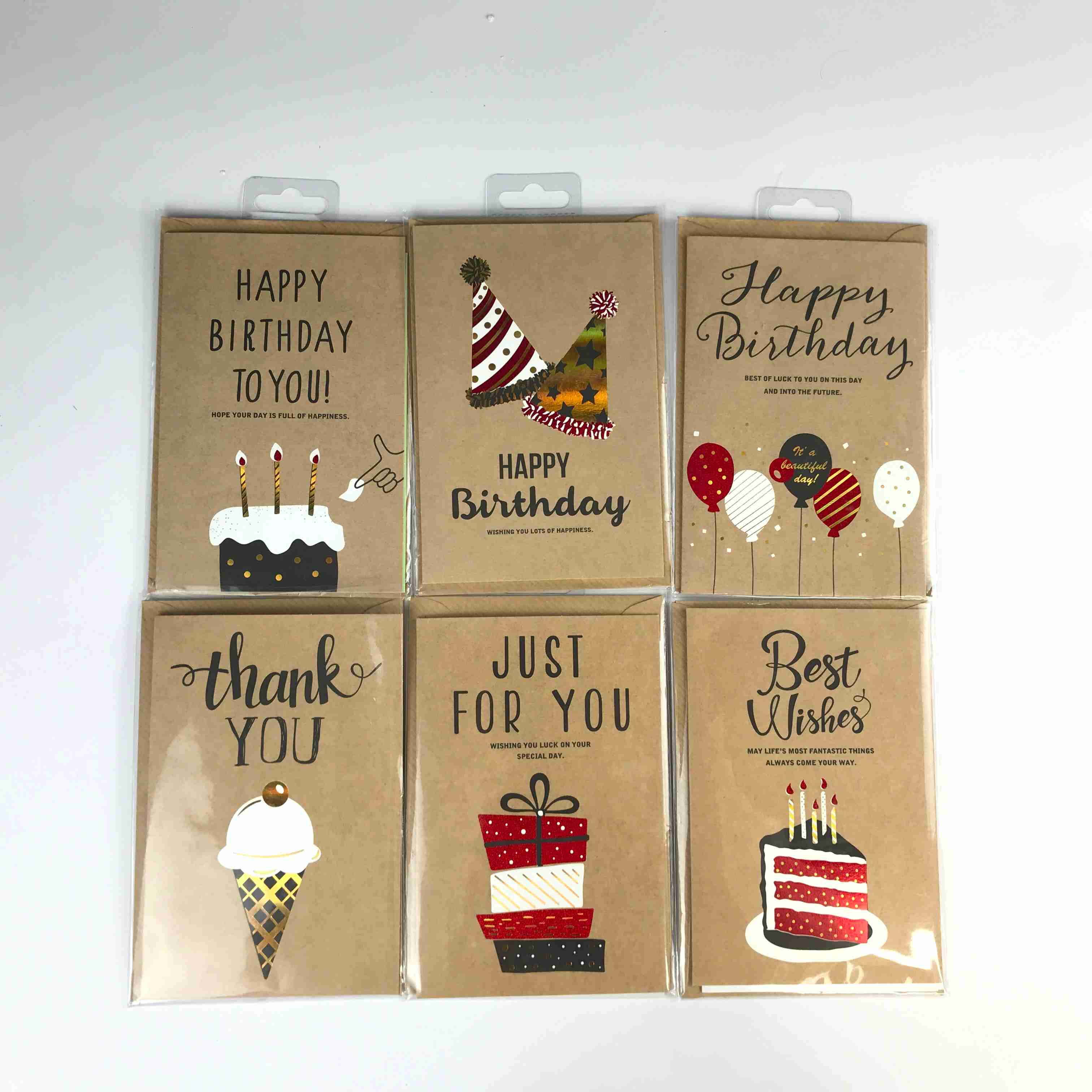 Carte-cadeau en papier kraft avec enveloppe