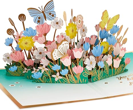 Carte pop-up d'anniversaire en papier Signature